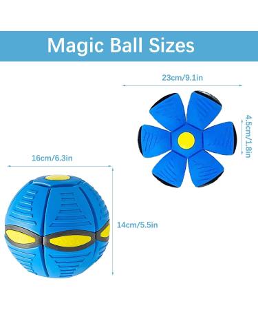 UFO Magical Flying Saucer Ball - Ultimate Frisbee Dog Toy for Training & Play | Blue - Buy Online on GoSupps.com