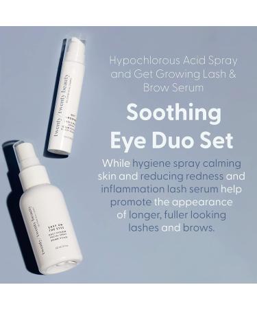 Twenty/Twenty Beauty Soothing Eye Duo: Hypochlorous Acid Spray + Lash & Brow Serum - Vegan & Cruelty-Free - Buy Online on GoSupps.com