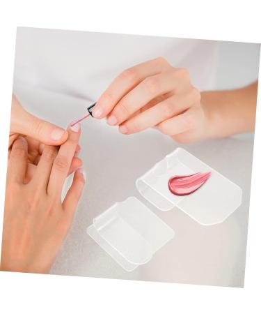 Didiseaon 2pcs Nail Palette Acrylic Nail Display & Cosmetic Palettes for Nail Art Eyeliner Eyeshadow & Cake Decoration | 7.7x7.7x2.7cm Transparent Design Ideal for DIY & Professional Use - Buy Online on GoSupps.com