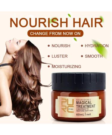 2 Pack Magical Hair Treatment Mask - Advanced Molecular Formula for Soft and Smooth Hair - 5 Seconds to Restore Dry Ends - 60ml (2pcs) - Buy Online on GoSupps.com