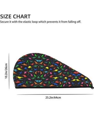 Cute Dinosaur Coral Velvet Dry Hair Cap - Unisex Towel Wrap for Bathroom Pool and Beach - Must-Have Accessory - Buy Online on GoSupps.com
