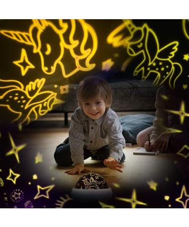 Shop Magical Unicorn Gifts for Girls Ages 2-9 | 2-in-1 Starry Sky Projector & Rotating Night Light - Perfect Christmas & Birthday Presents! - Buy Online on GoSupps.com