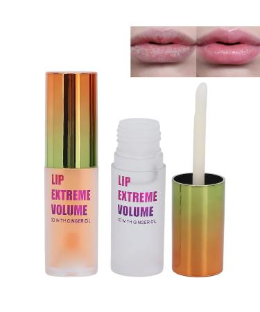 Buy 2 PCs Lip Plumper Kit - Natural Make Up Lip Gloss & Serum for Fuller Lips | Plant Extract Lip Care - Buy Online on GoSupps.com