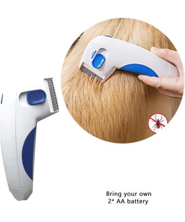 AIJIANG Flea Treatment Comb for Dogs Electric Dog Flea Comb Pet Flea Zapper Comb Fleas Removal Tool - Buy Online on GoSupps.com