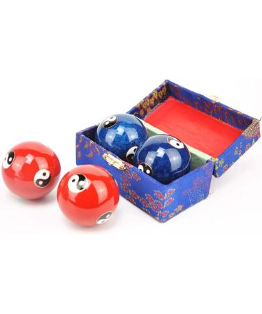 Kisbeibi Baoding Balls - 4.45cm Feng Shui Tai Chi Health Balls with Box | Dragon & Phoenix Design for Meditation & Relaxation - International Shipping Available - Buy Online on GoSupps.com