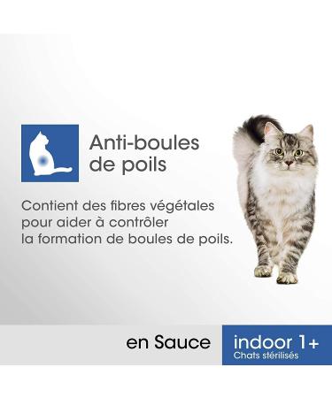 PERFECT FIT Sterilized Indoor Cat Food - 52 Freshness Sachets (Pack of 13 Packs 4x85g) - Cat Food in Sauce - Salmon/Chicken - - Buy Online on GoSupps.com