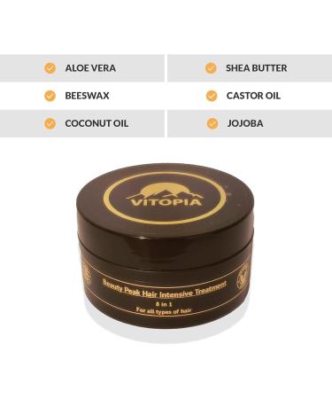  VITOPIA Beauty Peak Hair Repair & Protect System Product made in the UK 4 steps included (intensive treatment serum shampoo and conditioner) - Buy Online on GoSupps.com