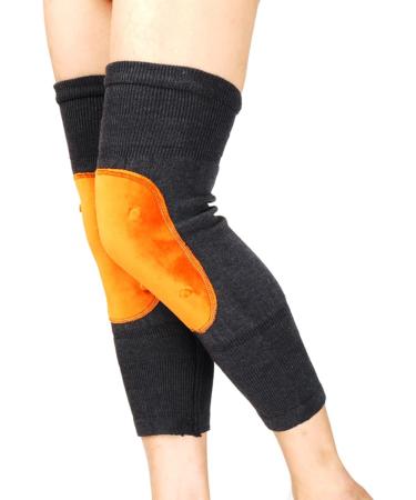 High-Quality Cashmere Knee Brace for Men & Women | Tourmaline Magnetic Therapy | Warm Thermal Leg Support for Skiing Running & Cycling | Pain Relief Knee Warmers - Buy Online on GoSupps.com