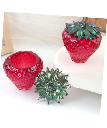 STOBOK 3 Sets Strawberry Storage Mold Resin Crafts Epoxy Candle Molds Silicone Fruit Jar Mould Fruit Jar Mold Silicone Molding Silicone Mold Fruit Pot Fruit Pot Mould DIY Material Bottle - Buy Online on GoSupps.com