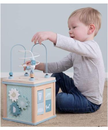 Little Dutch Activity Cube - Blue Motor Skills Loop Adventure for Kids | Shop Internationally - Buy Online on GoSupps.com