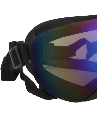 Pet Ski Glasses Impact Resistant Universal UV Protection Dog Goggles Windproof for Medium Large Dog (Black Frame Blue Lens) - Buy Online on GoSupps.com