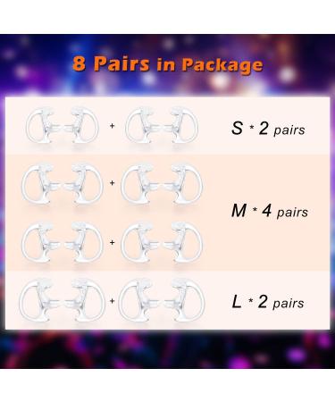 Zeadio Clear Earmould Earpiece Earbuds for Two-Way Radio - 8 Pairs - Buy Online on GoSupps.com