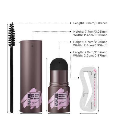 LSxia Brow Stamp and Stencil Kit - Waterproof Eyebrow Powder with 10 Stencils, Light Brown - Perfect for Natural Eye Brow Definition and Shaping - Women's Eye Brown Makeup - Buy Online on GoSupps.com