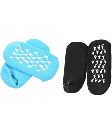 minkissy 2 Pairs Features Socks for Women Feet Moisturizing Spa Socks Spa Sock Foot Peel Calluses Socks Rough Skin Socks Moisturizer Socks Moisturizing Sock Essential Oil Miss Heel - Buy Online on GoSupps.com