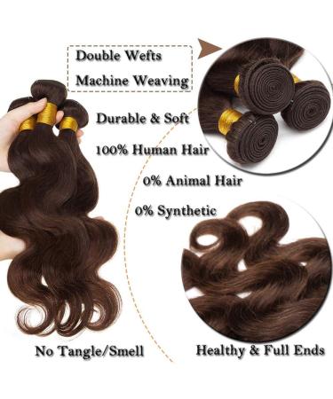 SEGO 20 Brazilian Body Wave Hair Extensions - 100% Virgin Human Hair - Dark Brown - 1 Bundle - Buy Online on GoSupps.com