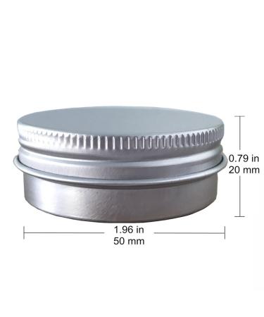 24 Pack 1 Oz Screw Top Aluminum Tin Cans - Storage Jars for Lip Balm, Cosmetic, Candles - Metal Containers with Screw Cap for Salve, Makeup, Tea - Buy Online on GoSupps.com