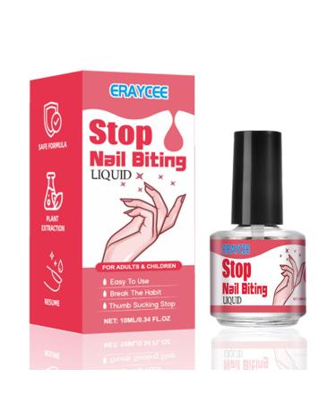 Quick Drying Anti Nail Biting Nail Polish - Nail Biting Prevention For Kids - Stop Nail Biting Nail Varnish - Nail Biting Prevention For Adults & Children Fast And Easy Application