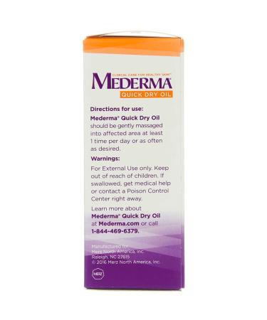 Mederma Unscented Quick Dry Oil - 2 Ounces | Fast-Absorbing Skin Care for Scars & Stretch Marks - Shop Internationally - Buy Online on GoSupps.com