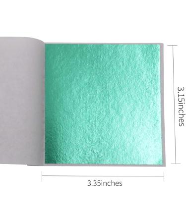 KINNO Cyan Foil Leaf Sheets - 100 Sheets 3.15, Cyan Gilding Gold Foil for Paintings, Arts Crafts, Nail Deco, Furniture & Fashion - 8cm - Buy Online on GoSupps.com