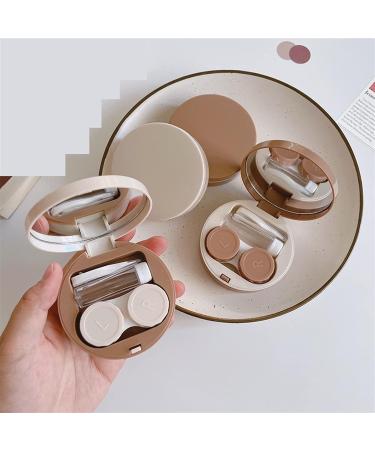 NFEGSIYA Contact Lens Container - 1-Piece Gray Cosmetic Case with Mirror | Durable & Sustainable Design for Lens Care - Buy Online on GoSupps.com