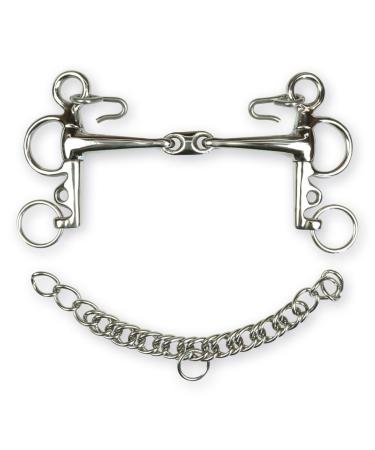 Horses Pelham Full Stainless Steel With Olive Short Poles 13.5 cm High quality materials durable practical and precise use