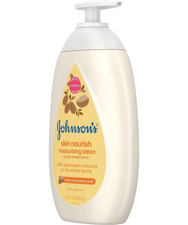 Johnson's Skin Nourish Moisturizing Baby Lotion | Shea & Cocoa Butter | Gentle, Lightweight, Hypoallergenic | 16.9 fl. oz - Buy Online on GoSupps.com