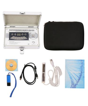 Quantum magnet resonance body health analysis devices handheld health detector analyzer health tests report for subheath care silvery