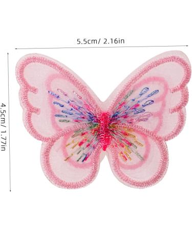 TEHAUX 100 Pcs Double Layer Butterfly Cloth Patch Roller Blind Fittings Diy Polyester 3d Banner Embroidered - Buy Online on GoSupps.com