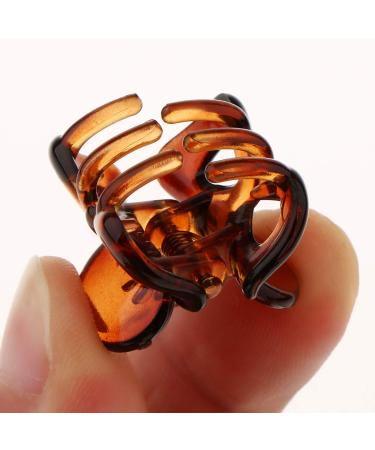 12x Mini Hair Clips - Brown Hair Grippers for Women | Claw Clips & Hair Styling Accessories - Buy Online on GoSupps.com