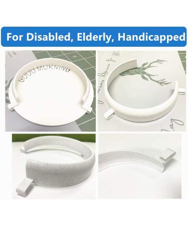Plate Food Guard Clip-On for Parkinson's Patients - Spill Prevention Dining Aid for Disabled, Elderly & Stroke Individuals - Buy Online on GoSupps.com