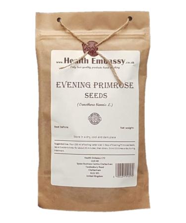 Health Embasssy Graines d'Onagre | Oenothera Biennis L | Evening Primrose Seeds (200g) 200 g (Lot de 1)