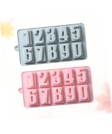 PRETYZOOM Cake Stencils Number Chocolate Mold Candle Silicone Mold Molde De para Chocolate para Chocolate De Chocolate Molds Ice Cube Mold Soap Mold Handmade Soap Happy Birthday - Buy Online on GoSupps.com