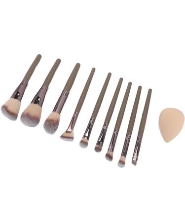 Synthetic Makeup Brushes Sponge 9 Piece Brush Set Soft with Storage Box for Home - Buy Online on GoSupps.com