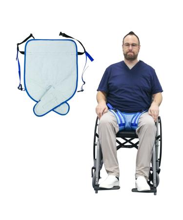 Wheelchair Seat Belt Highly Absorbent Incontinence Pad Wheelchair Safety Harness for Positioning Elderly Waterproof Seat Pad with Adjustable Straps(Pack of 1)
