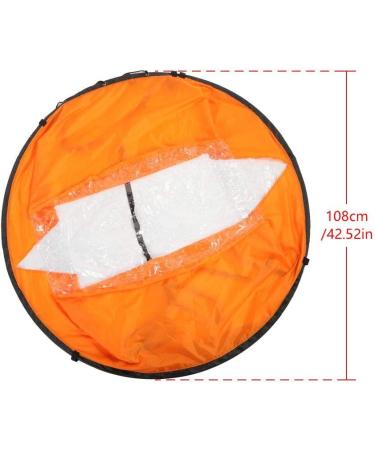 Vbest Life 42 Kayak Wind Sail Kit with Clear Window - Foldable Downwind Paddle for Kayaks, Canoes, Inflatable Boats, Paddle Board | Orange - Buy Online on GoSupps.com