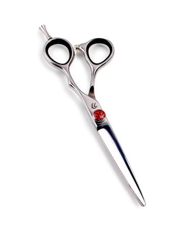 Tokko Katana Classic Professional Razor Edge 440C Japanese Stainless Steel Hair Cutting Scissors 6.5" Barber Shears With Adjustment Screw and Leather Case