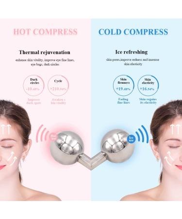 Stainless Steel Face Ice Globes for Tighter Skin & Reduced Puffiness - Hot & Cold Skin Massagers - Buy Online on GoSupps.com