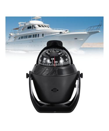 Gugxiom Boat Compass, Electronic Digital Navigation Compass, Car Boat Navigation Compass, with Led Light, for Car Watercraft Boat Caravan, for Outdoor Camping Hiking Mountaineering