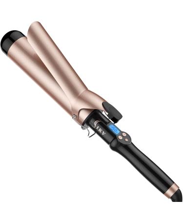 2 Inch Extra Long Barrel Curling Iron, Large Barrel Curling Wand for Long Hair Ceramic Tourmaline Dual Voltage