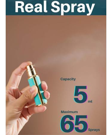 UULANFA Refillable Perfume Bottle Atomizer 5ml Portable Travel Spray Pump for Men & Women Easy Fill Mini Pocket Size (SU.G-White - Buy Online on GoSupps.com