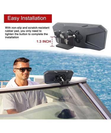Universal Upgrade Marine Rearview Mirror for Ski Boats, Yachts, and Watercraft - Wide-angle Convex Rear View Mirror for Enhanced Safety - Buy Online on GoSupps.com