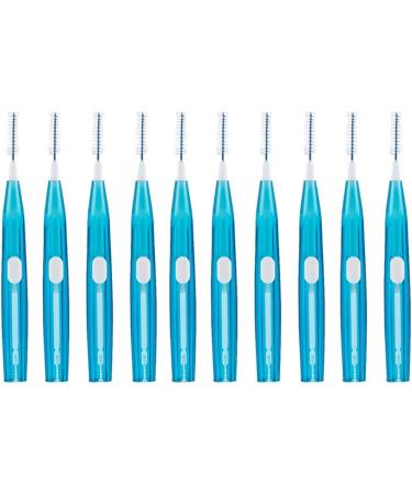 10 Set Push-Pull Interdental Brushes - Dental Floss Toothpick Oral Care (Blue) | International Shipping Available - Buy Online on GoSupps.com