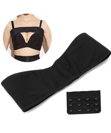 Adjustable Post Surgery Breast Band XXL - Stabilizer & Support Wrap for Breast Augmentation | Prevent Hunchback & Speed Up Postoperative Repair | Breathable & Light - Black - Buy Online on GoSupps.com