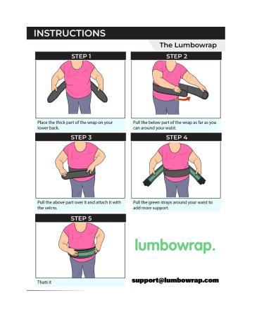 Lumbowrap Plus Size Hip & Lower Back Support Wrap for Sciatica Herniated Discs & Arthritis - XX-Large | International Shipping - Buy Online on GoSupps.com