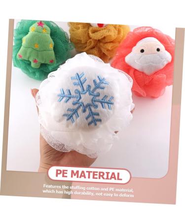 4pcs Healeved Christmas Bath Balls - Exfoliating Loofah & Shower Puff - International Shipping - Buy Online on GoSupps.com