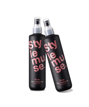 ATS Stylemuse Shiny Holding Fixer Volumizing Maximum Hold Shiny Finish and Fast Drying Non-Aerosol Spray 8.45 fl.oz. 250ml For All Hair - Buy Online on GoSupps.com