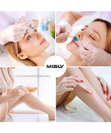 Mibly 4 Style Assorted Wooden Wax Sticks - For Body Legs Face and Small Medium Large Sizes Eyebrow Waxing Applicator Spatulas for Hair Removal or Wood Craft Sticks (Pack Of 200 Assorted Waxing Sticks) - Buy Online on GoSupps.com