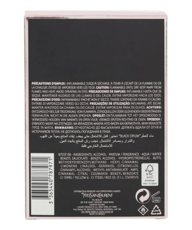Yves Saint Laurent Eau De Parfum Spray for Women Black Opium 3 Ounce Black Opium 3 Fl Oz (Pack of 1) - Buy Online on GoSupps.com