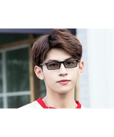 Buy MINCL Men's Square Black Frame Photochromic Reading Glasses - Fashion Transition Sunglasses (Black 2.5) | International Shipping Available - Buy Online on GoSupps.com