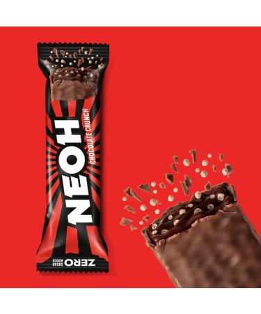 NEOH Low Carb Protein Candy Bar - Chocolate Crunch 12-Pack | Low Calorie, Low Sugar, Gluten-Free Sport Nutrition Bars - 12 Count - Buy Online on GoSupps.com